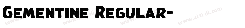 Gementine Regular字体转换 Gementine Regular字体转换